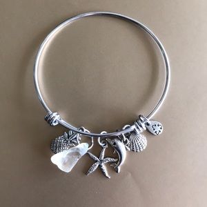 Beach theme charm bracelet
